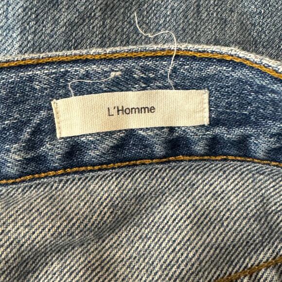 FRAME Denim L’Homme Straight Jeans Bryce Canyon Raw Cut Size 28 x 32 - Picture 6 of 8